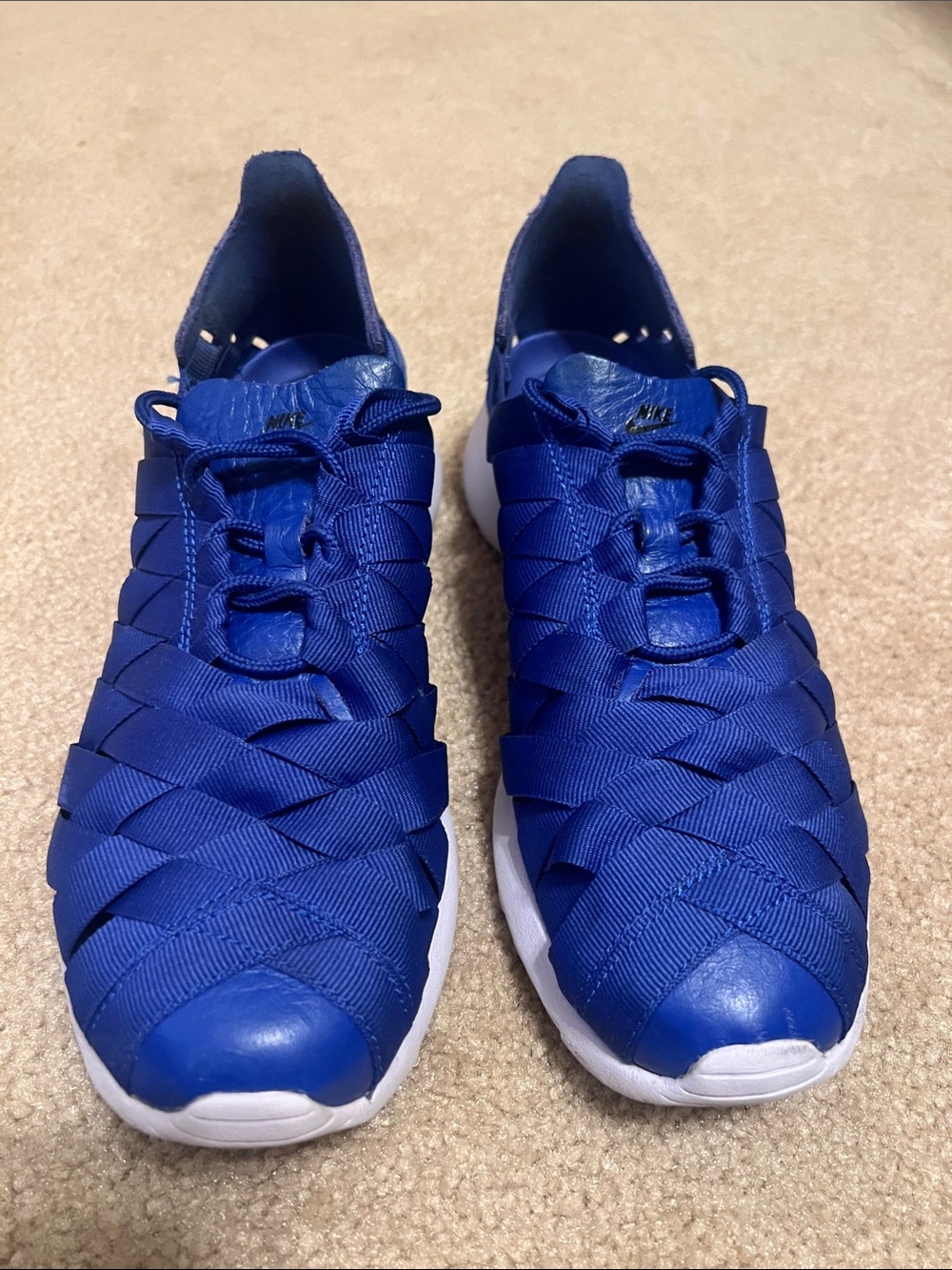 Nike Juvenate woven:Royal Blue Woven Slip-On Sneakers 8.5/9